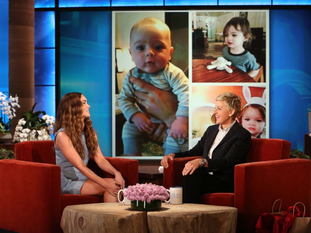 PHOTO: Megan Fox shows Ellen DeGeneres photos of her children
