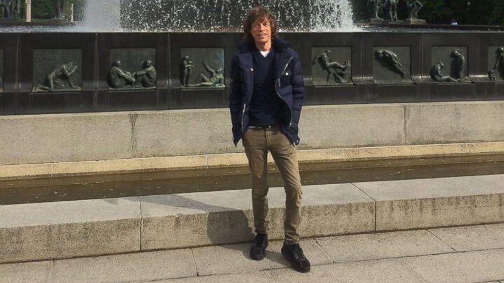 Mick Jagger in Frogner Park in Oslo, Norway, May 26, 2014.