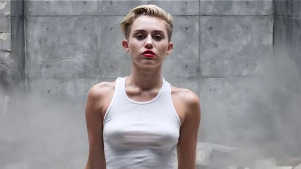 992px x 558px - See Miley Cyrus Naked In 'Wrecking Ball' Video - ABC News