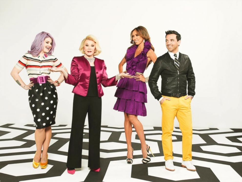 PHOTO: Kelly Osbourne, Joan Rivers, Juliana Rancic, and George Kotsiopoulos of "Fashion Police," 2012.