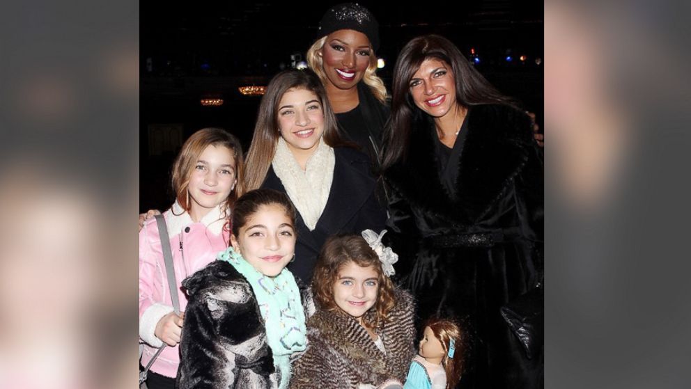 NeNe Leakes posted, "Me @teresaguidice and her beautiful daughters at #cinderellabroadway I love the girls they were so fabulous??#lifeoftheleakes #fearlessnene," Dec. 11, 2014, on Instagram.