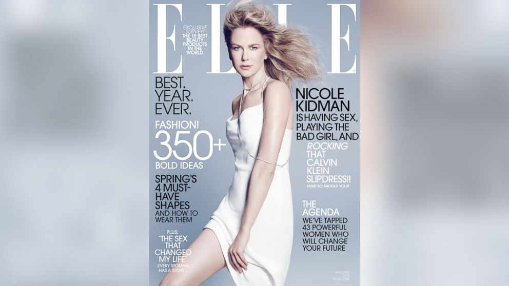 Nicole Kidman on the January 2014 cover of "Elle."