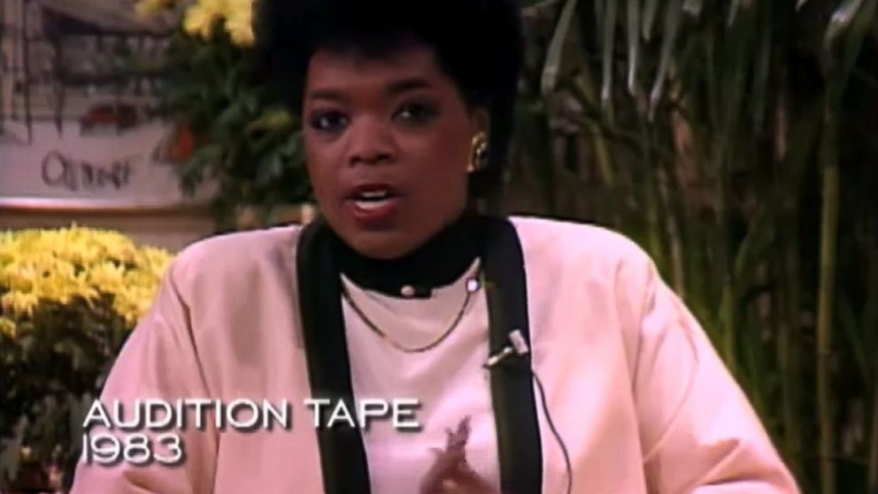 Oprah Winfrey is seen in her audition tape, circa 1983, in this video still.