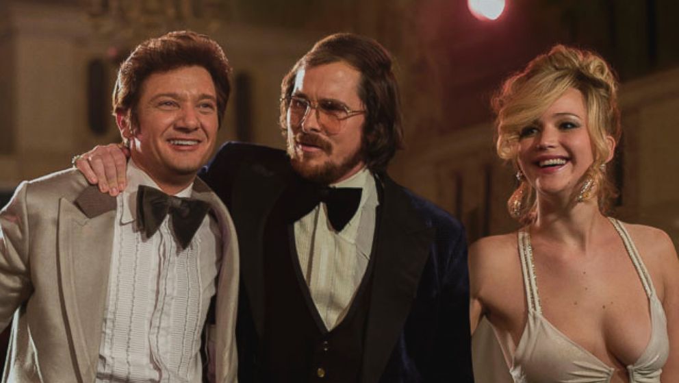 Jennifer Lawrence, far right, appears in a promotional image for the film "American Hustle."