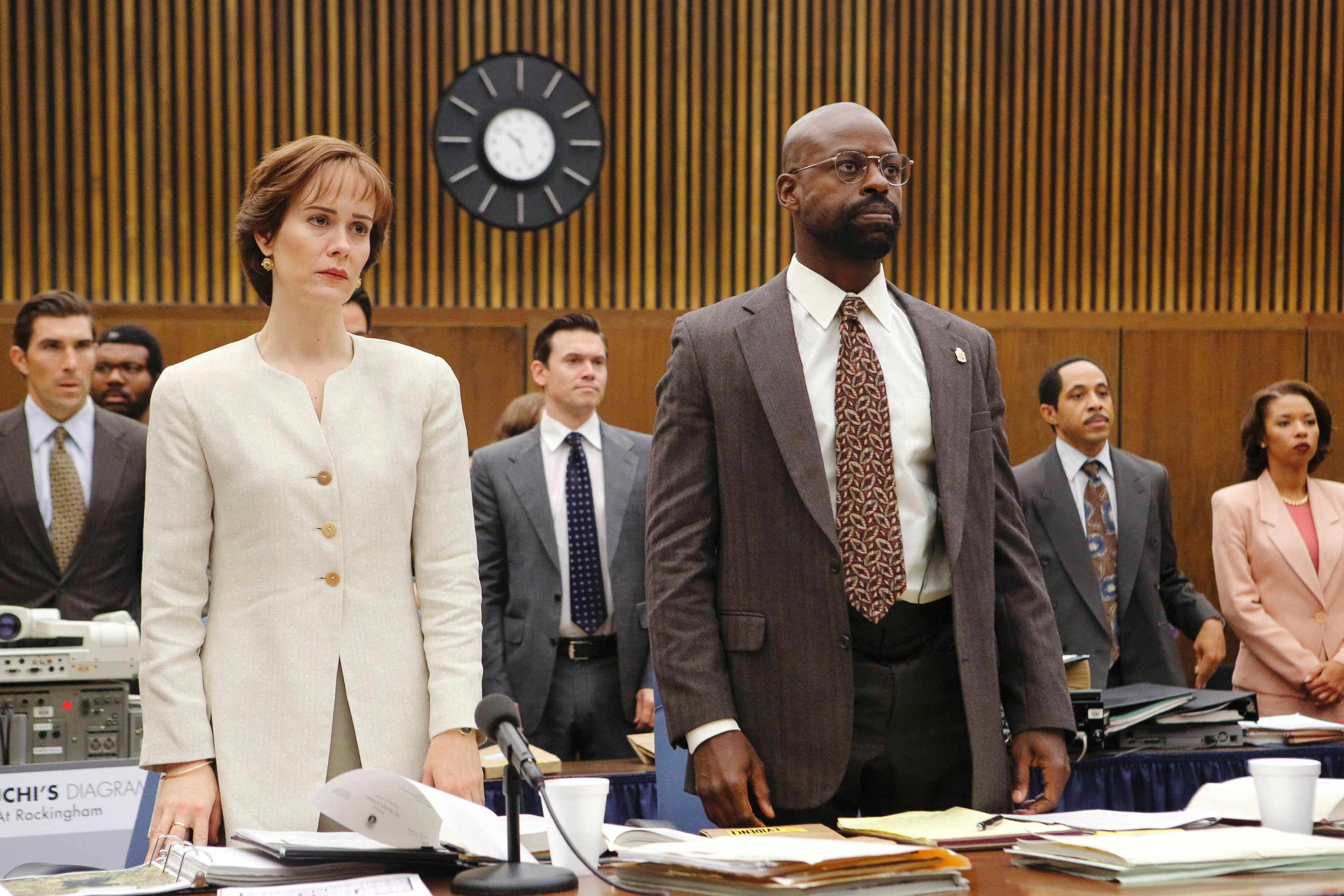 PHOTO: Sarah Paulson as seen here as Marcia Clark and Sterling K. Brown as Christopher Darden in this image from The People v. O.J. Simpson.