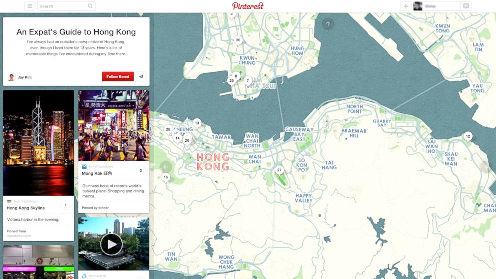 On Nov. 20, 2013, Pinterest announced "Place Pins," a new way to plan travel using inspiration boards.