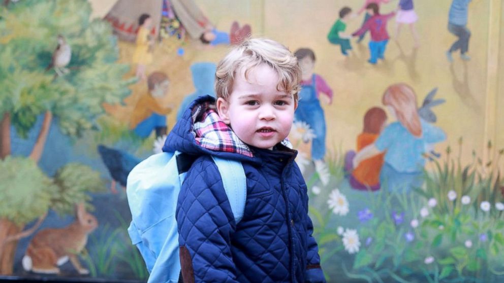 PHOTO: Prince George is seen on his way to his first day of nursery school, Jan. 6, 2016.
