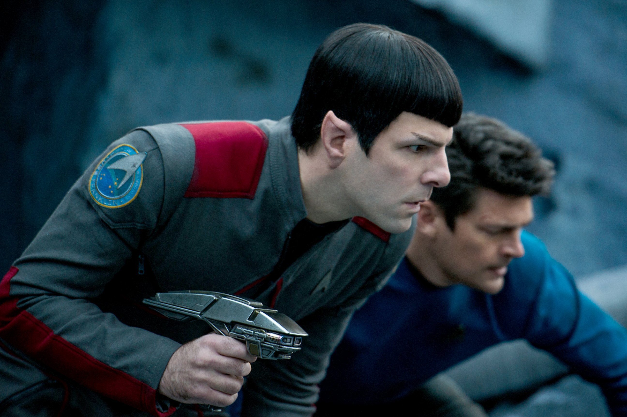 PHOTO: Zachary Quinto, left, as Spock and Karl Urban as Bones in "Star Trek Beyond."