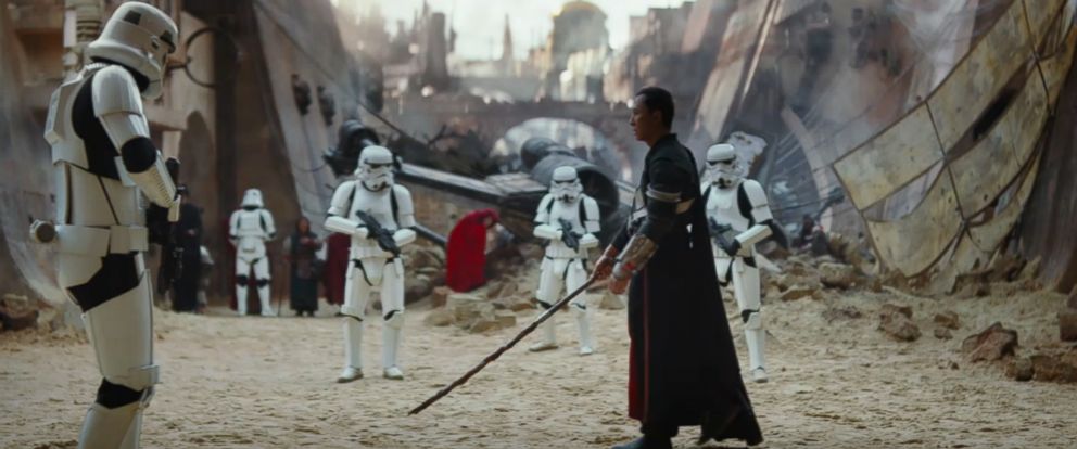 PHOTO: "Rogue One: A Star Wars Story" First trailer is seen here.