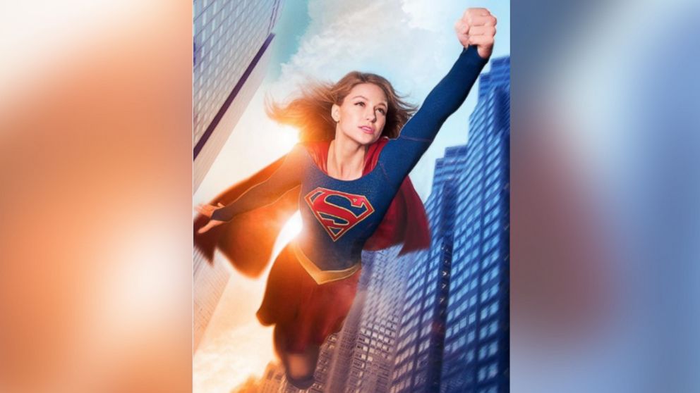 Melissa Benoist is pictured in "Supergirl."