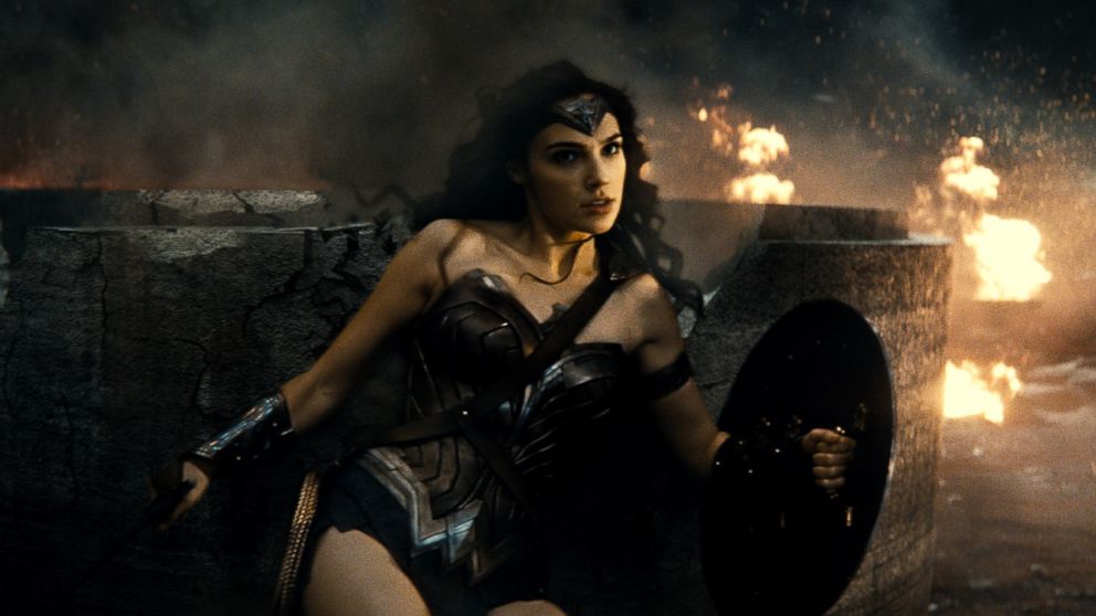 Gal Gadot is seen as Wonder Woman in the action adventure "Batman v Superman: Dawn of Justice." 