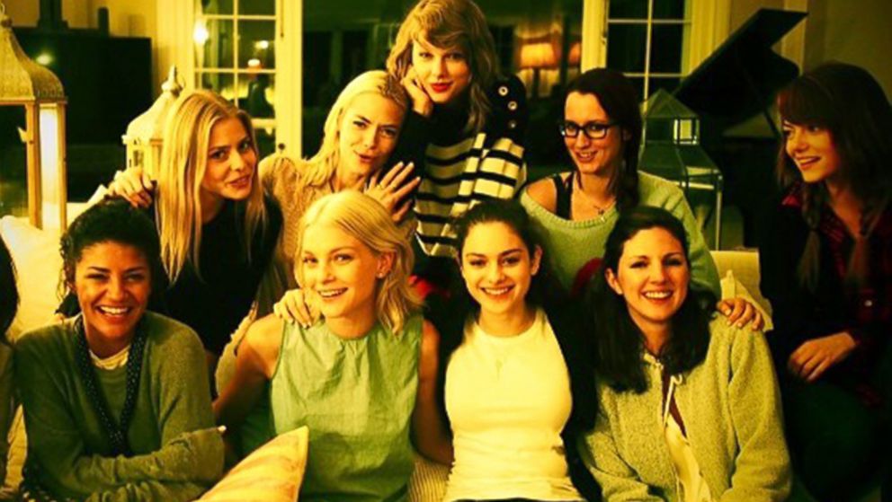 Taylor Swift shared this image from a party with friends to her Instagram, July 6, 2014.