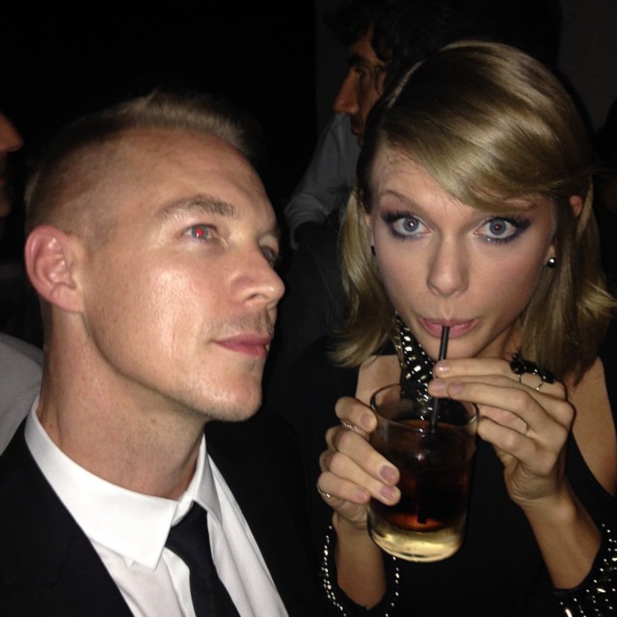 PHOTO: Diplo posted this photo on Instagram with this caption: "Then this happened @taylorswift vs taylor spliff #grammys2015," Feb 8, 2015.