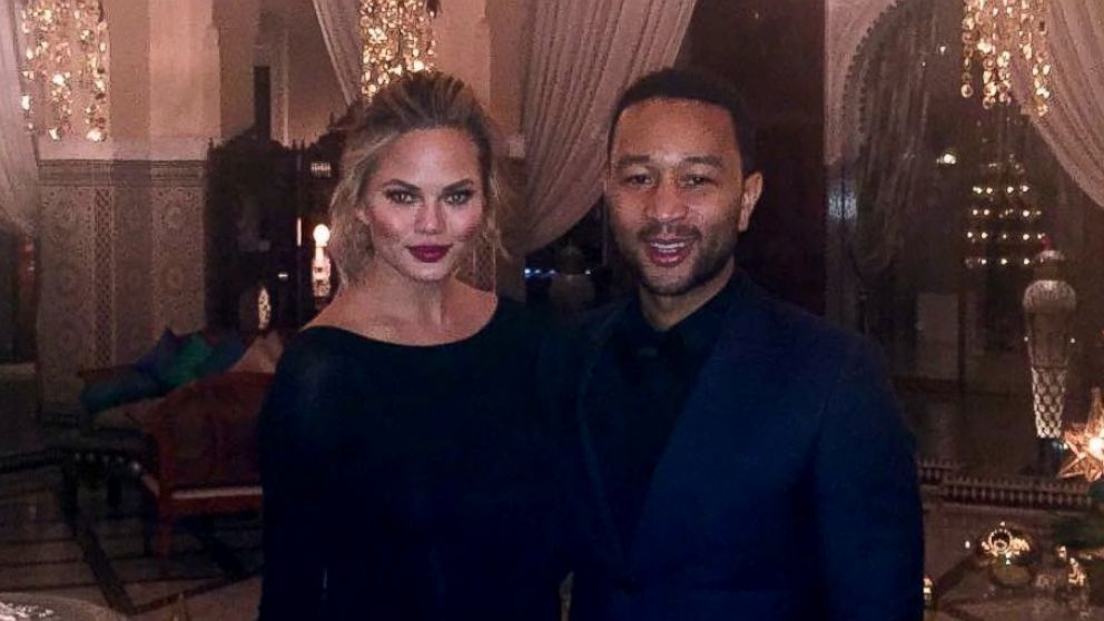 John Legend shared this image with wife Chrissy Teigen to his Instagram, Dec. 31, 2015.