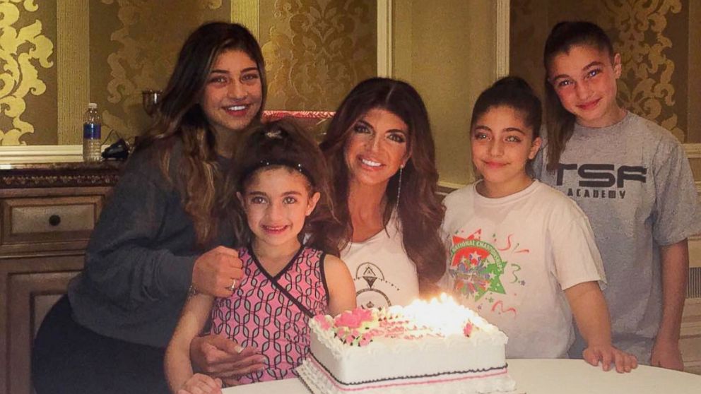 Teresa Giudice posted this photo on Instagram with this caption: "the sweetest birthday with my beautiful girls," May 18, 2016.