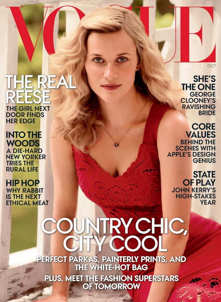 PHOTO: Reese Witherspoon on the October cover of Vogue, on newsstands Oct. 1, 2014.