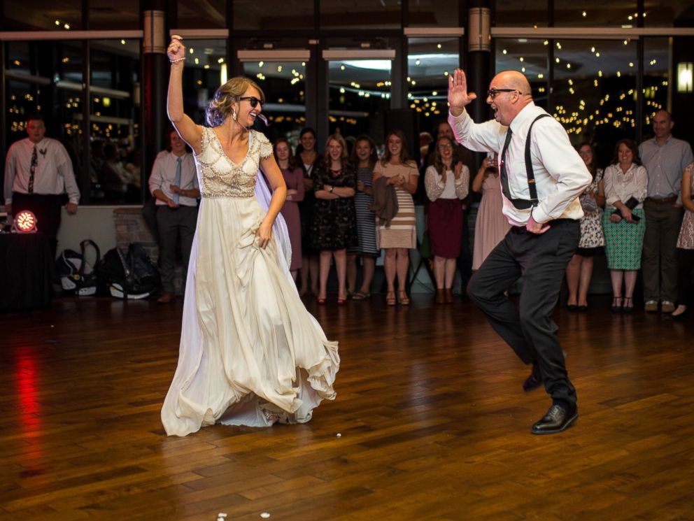 Dad and Daughter Perform Epic Wedding Dance Mashup ABC News