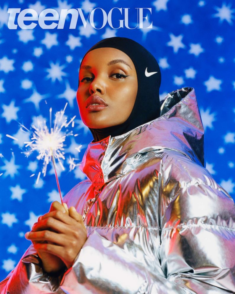 PHOTO: Halima Aden is the first model to appear on the cover of Teen Vogue wearing a hijab.