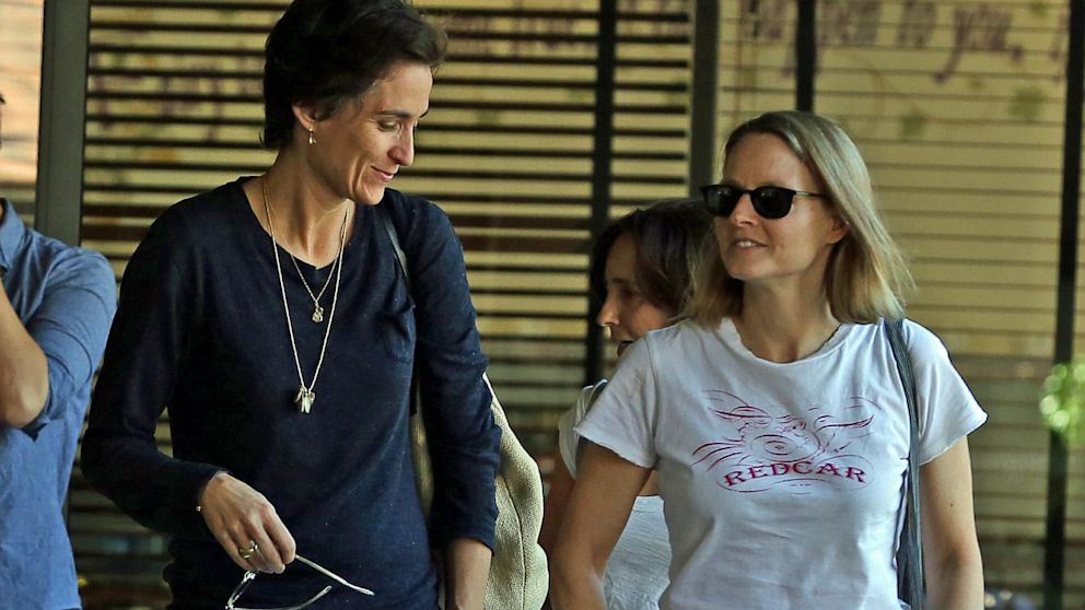 Alexandra Hedison and Jodie Foster are seen at Charlie's Pantry, Oct. 6, 2013, in Beverly Hills, Calif.