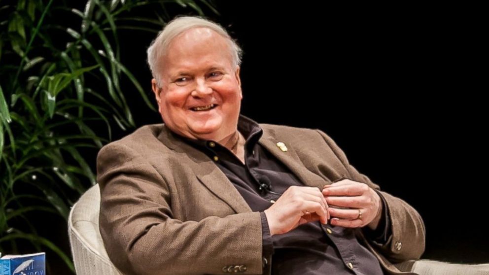 Author Pat Conroy is interviewed by Walter Edgar at the Township Auditorium in Columbia, S.C. Feb. 27, 2014.  