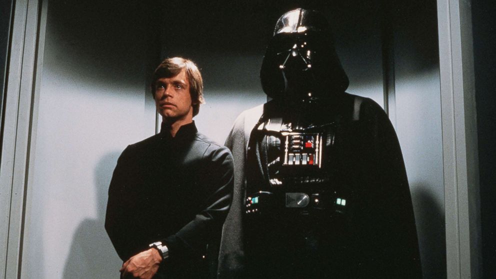 PHOTO: Luke Skywalker and Darth Vader are shown in a scene from the film "Return of the Jedi."