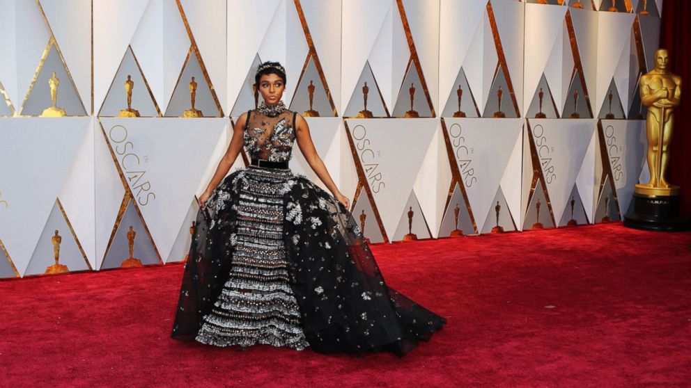 PHOTO: Janelle Monae arrives at the 89th Academy Awards, Feb. 26, 2017, in Hollywood, Calif.