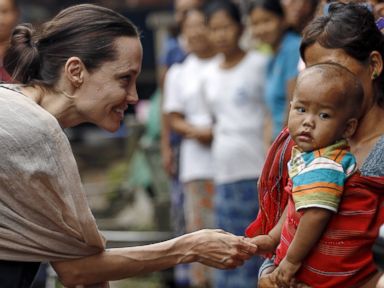 Angelina Jolie Visits Refugees in Myanmar