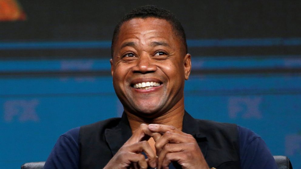 PHOTO: Cast member Cuba Gooding Jr. smiles at a panel for the television series "The People v. O.J. Simpson: American Crime Story," in Beverly Hills, California, Aug. 9, 2016. 