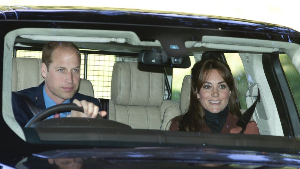 The Duke and Duchess of Cambridge, Kate Middleton and Prince William go the Crathie Kirk for Sunday morning prayers in Scotland, Sept. 13, 2015.