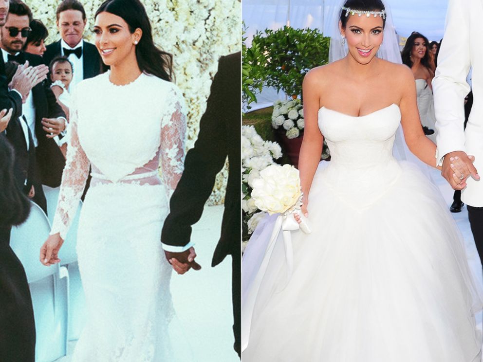 How Kim Kardashian's Weddings to Kanye West and Kris Humphries Compare - ABC News