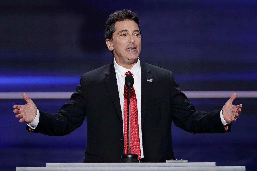 PHOTO: Scott Baio speaks during the opening day of the Republican National Convention in Cleveland, July 18, 2018.