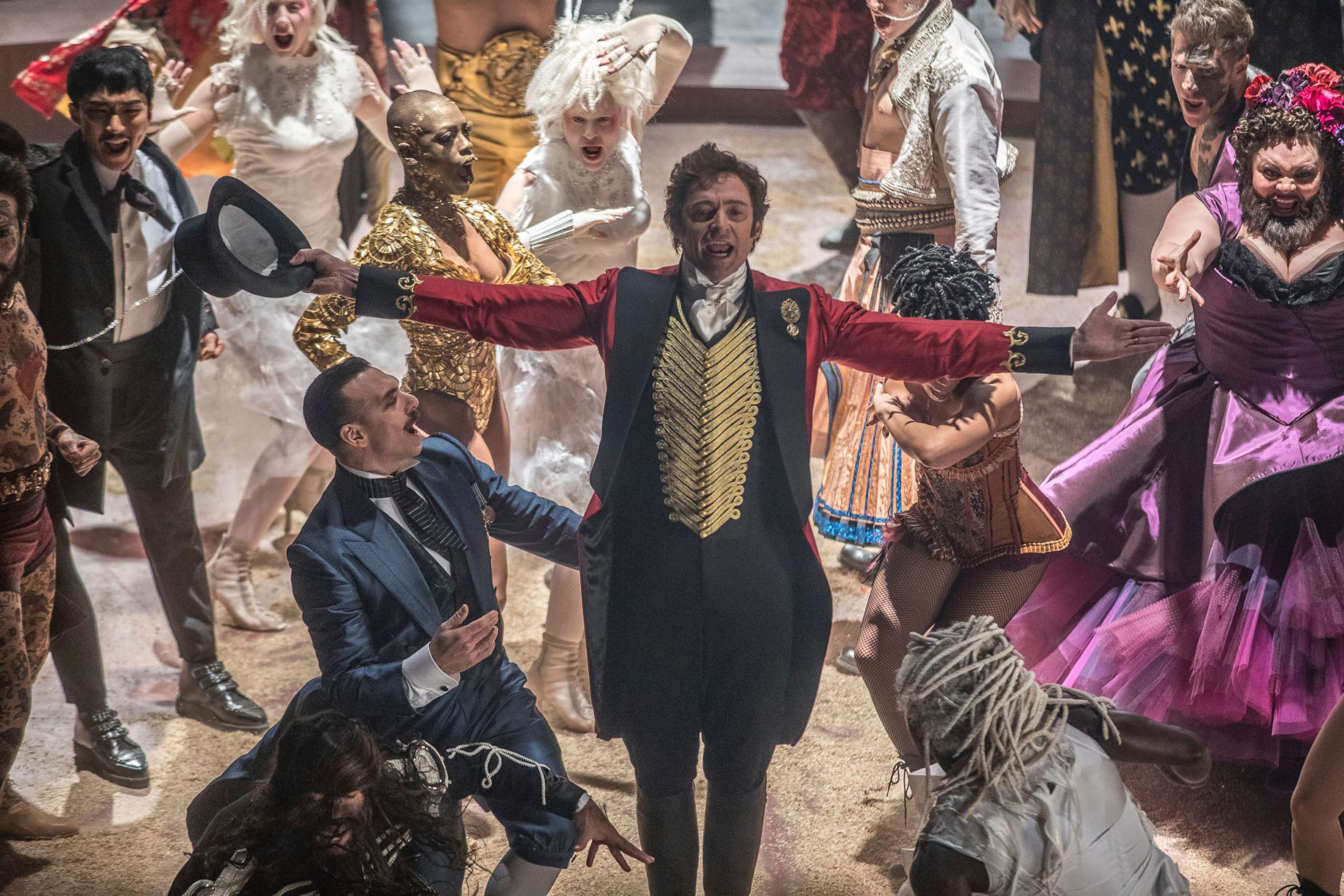 PHOTO: This image released by Twentieth Century Fox shows Hugh Jackman in a scene from "The Greatest Showman."