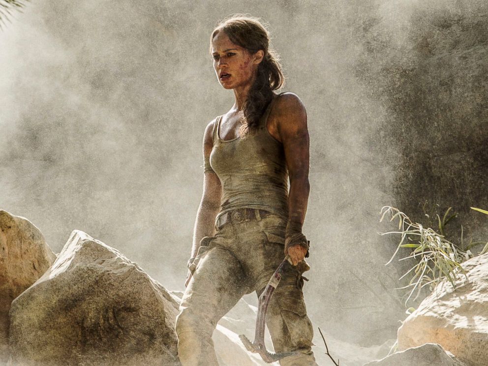 PHOTO: Alicia Vikander in a scene from "Tomb Raider" released by Warner Bros Pictures. It took weeks of training and plates full of protein to turn former ballerina Alicia Vikander into action star Lara Croft.