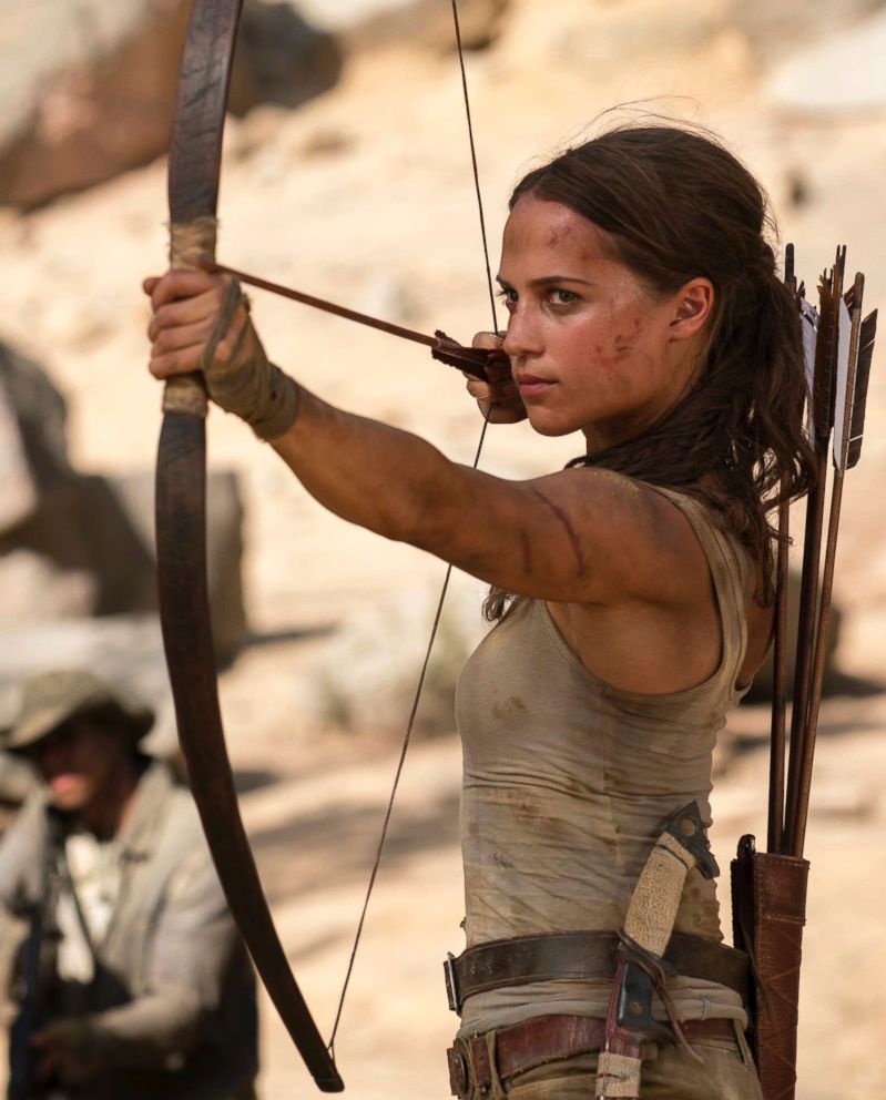 PHOTO: Alicia Vikander in a scene from "Tomb Raider" released by Warner Bros. Pictures. It took weeks of training and high protein diet to turn former ballerina Alicia Vikander into action star Lara Croft.