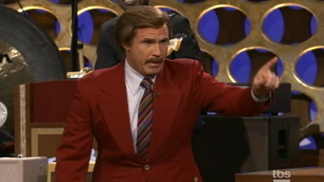 VIDEO: Will Ferrell gets into Ron Burgundy character to announce Anchorman sequel.