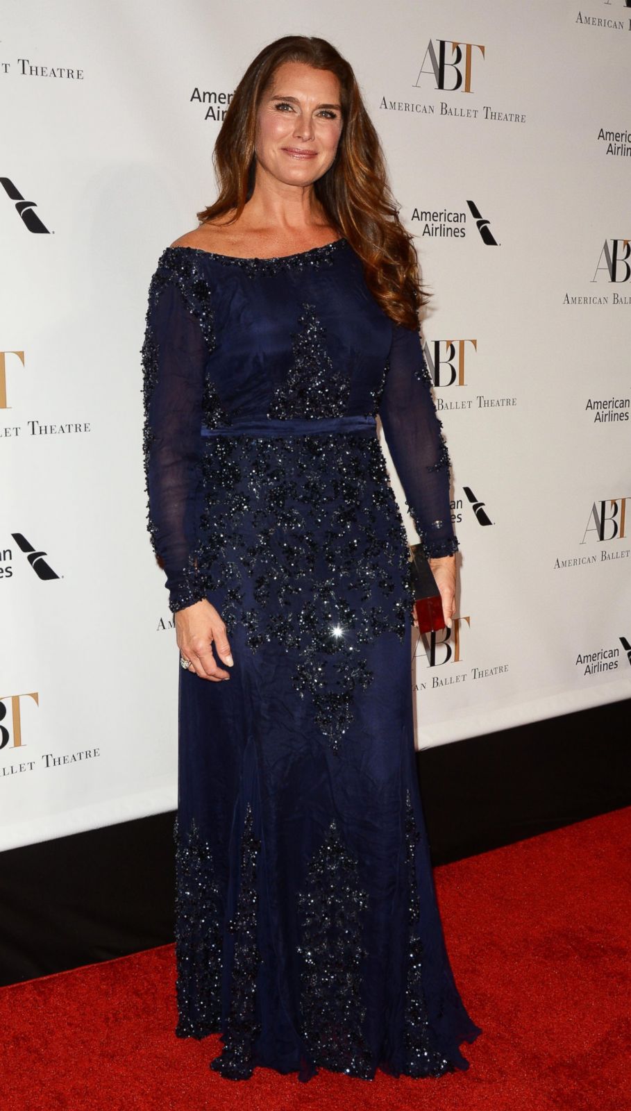 Brooke Shields Sports a Blue Dress on the Red Carpet Picture | Fab over