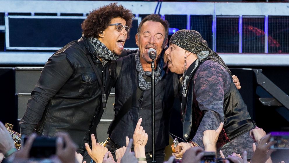 Bruce Springsteen performs at his 3rd show in Gothenburg, Sweden, July 23, 2016 to a total 190,336 fans. Pictured with Bruce Springsteen are Steven Van Zandt and Jake Clemons.

