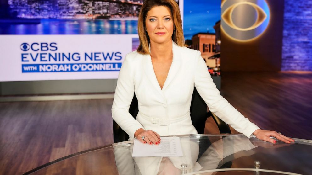 This image released by CBS shows Norah O'Donnell, host of the new "CBS Evening News with Norah O'Donnell." Between election deniers and threats to voting rights, news organizations have emphasized the beat. That will continue next Tuesday, with cover