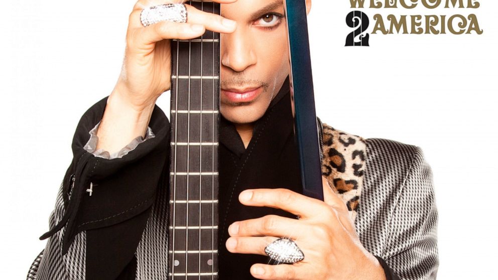 This image released by Sony Music Entertainment shows "Welcome 2 America" by Prince. (Sony Music Entertainment via AP)