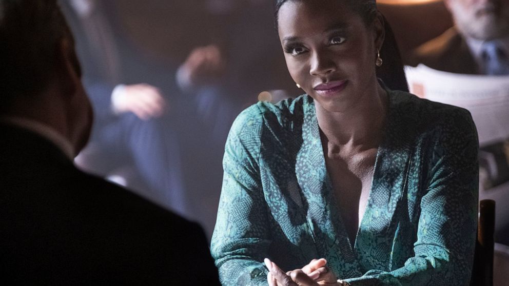 This image released by Amazon Prime Video shows Deborah Ayorinde in a scene from "Riches." (David Hindley/Amazon Prime Video via AP)