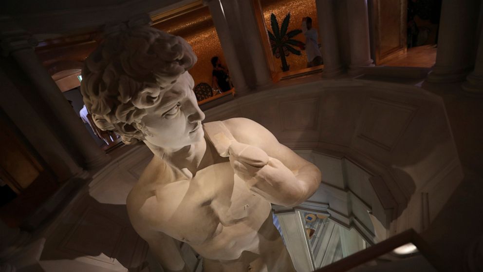 Art or censorship? Expo shows just top of famed David statue