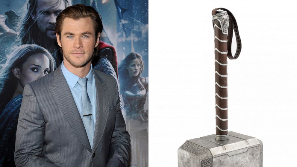 For auction: Marilyn’s clothes, Thor's hammer, Cap’s shield