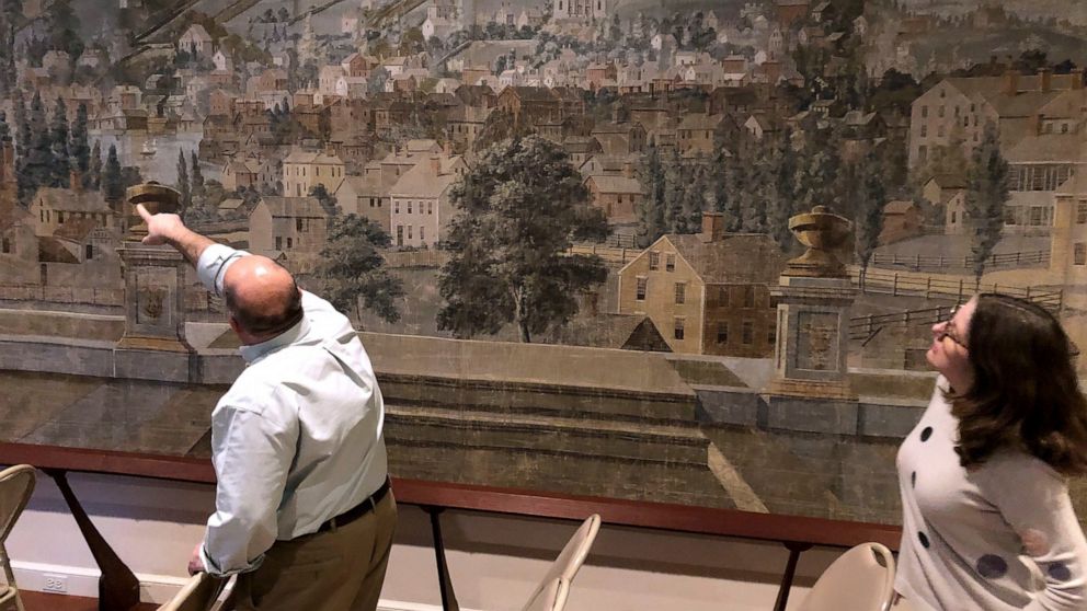 Historical Society Preserves 210 Year Old Theater Curtain Abc News