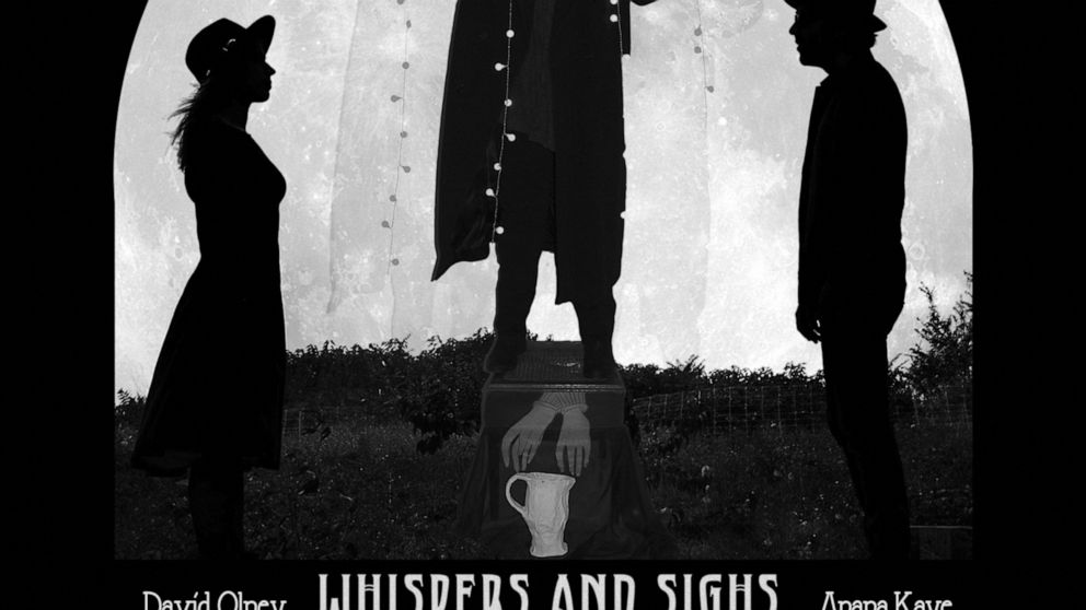 This cover image released by Schoolkids Records shows "Whispers and Signs," by David Olney and Anana Kaye. (Schoolkids Records via AP)
