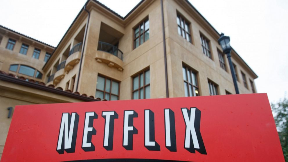 This photo shows the company logo and view of Netflix headquarters in Los Gatos, Calif., Jan. 29, 2010. Netflix delivered its latest quarter of disappointing subscriber growth during the final three months of last year, a trend that management forese