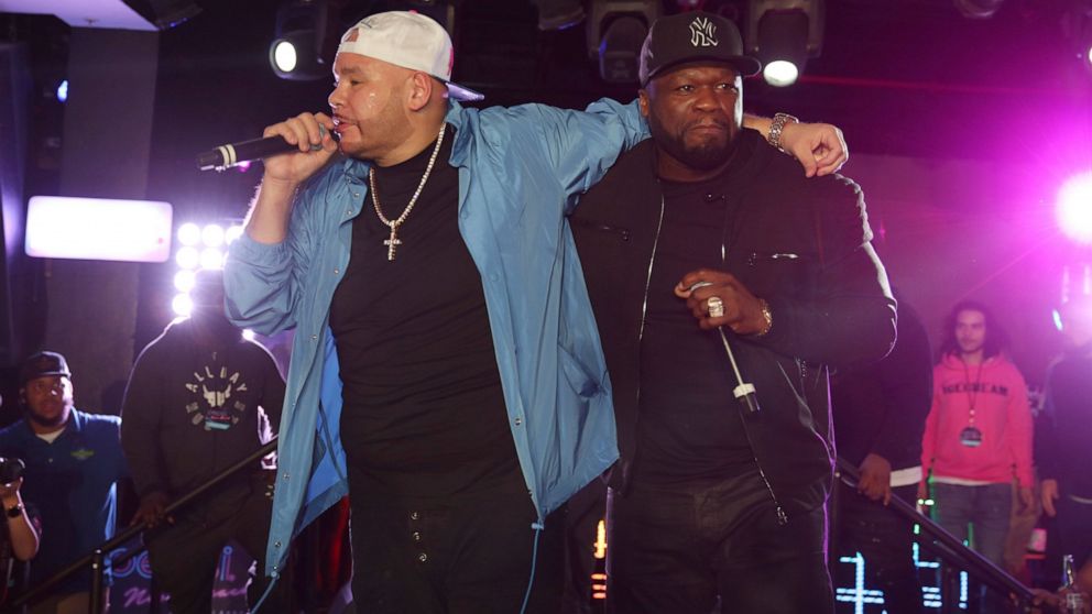 50 Cent Dj Khaled Join Fat Joe At Pre Super Bowl Concert Abc News