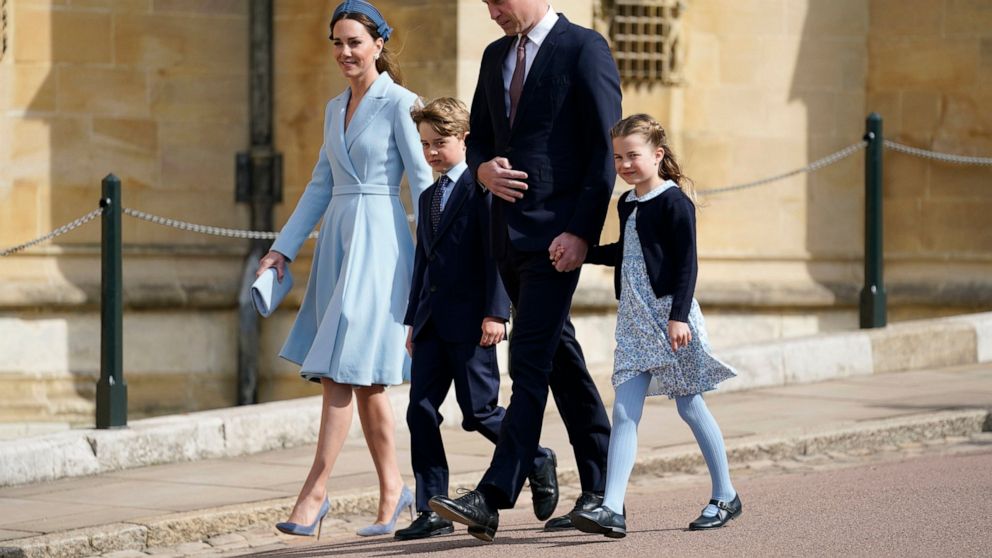 William and Kate lead royals at Easter service; queen absent – ABC News