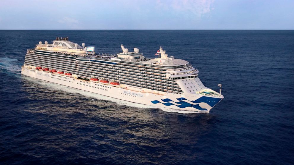 This image released by CBS shows a Princess Cruise ship. CBS announced a new reality show called “The Real Love Boat,” a sea-going dating show that’s part of the CBS fall schedule. Described as a “romance adventure competition,” the series credits as