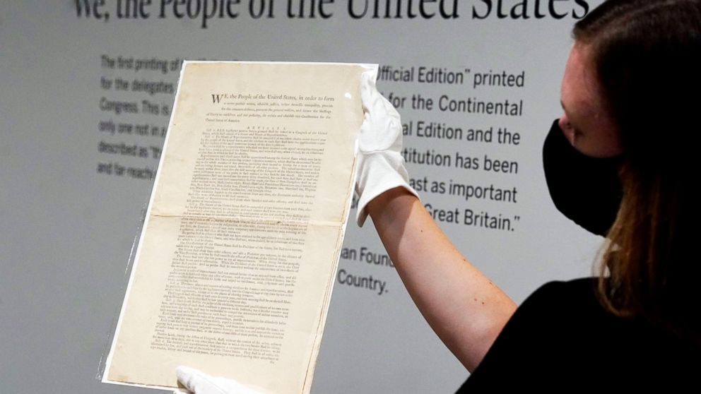 Sotheby's puts rare U.S. Constitution copy for auction
