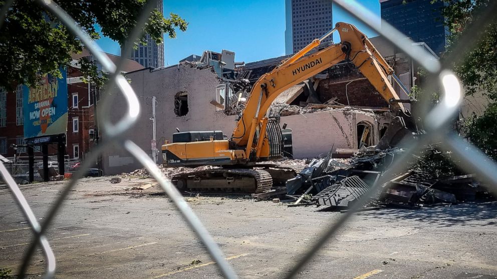 Building with country music legacy partially demolished